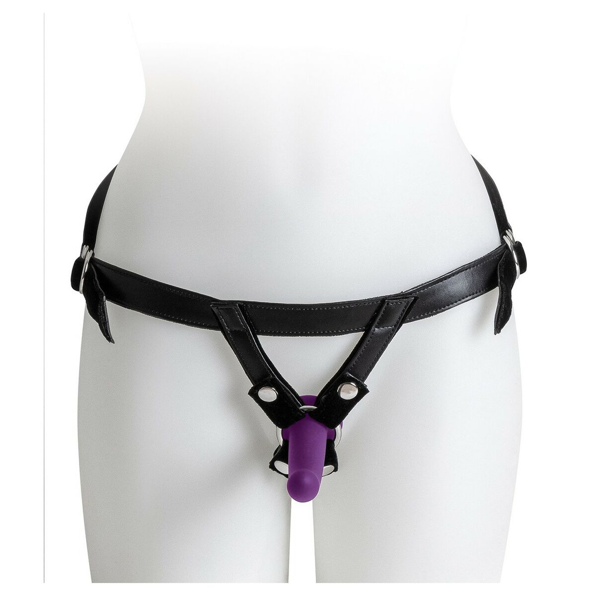 Dildo cu ham Virgite Mov S/M/L